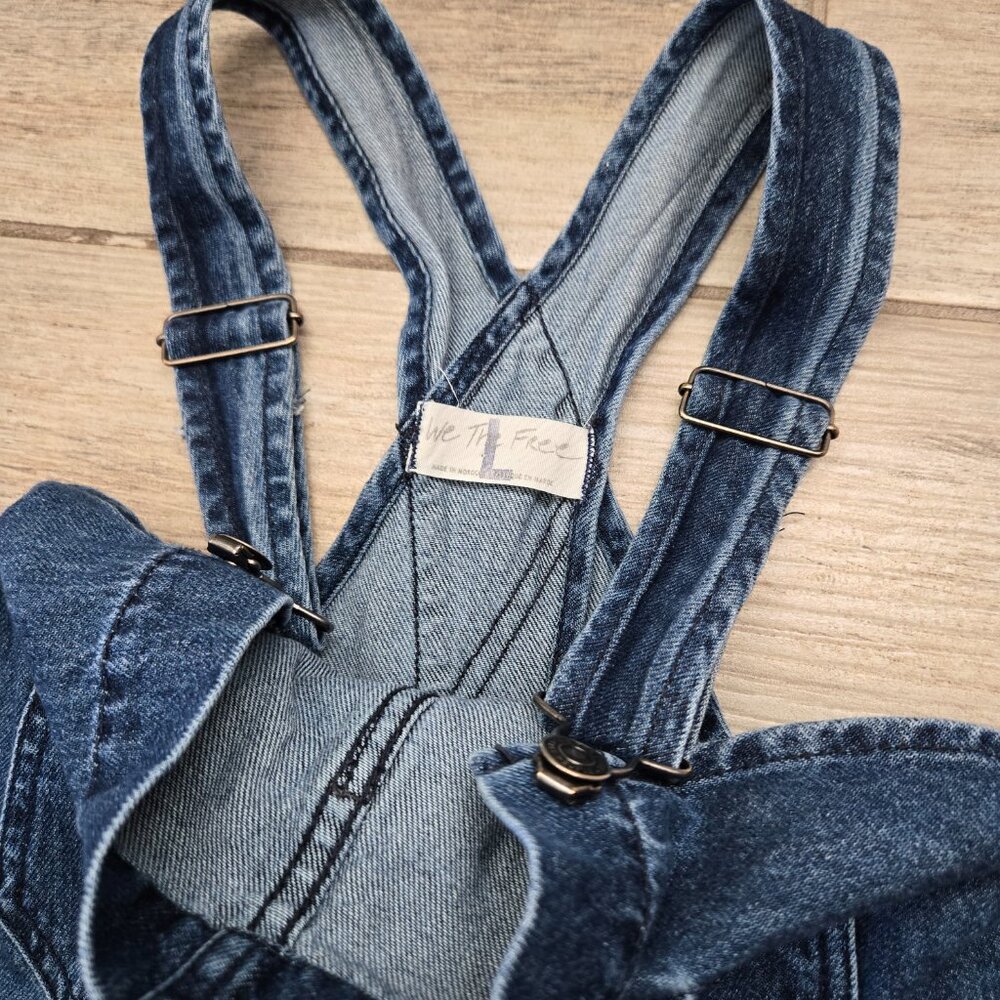 We The Free Ziggy Denim Overalls Women Relaxed Style Timeless Look L - Picture 5 of 8